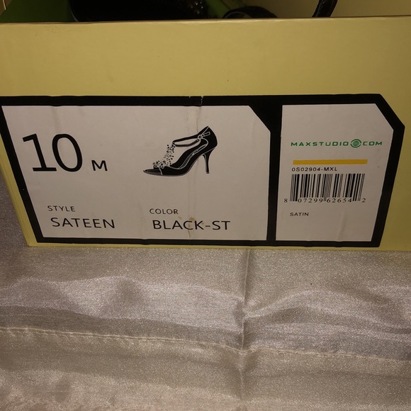 MaxStudio.com black jeweled heels - Picture 7 of 7